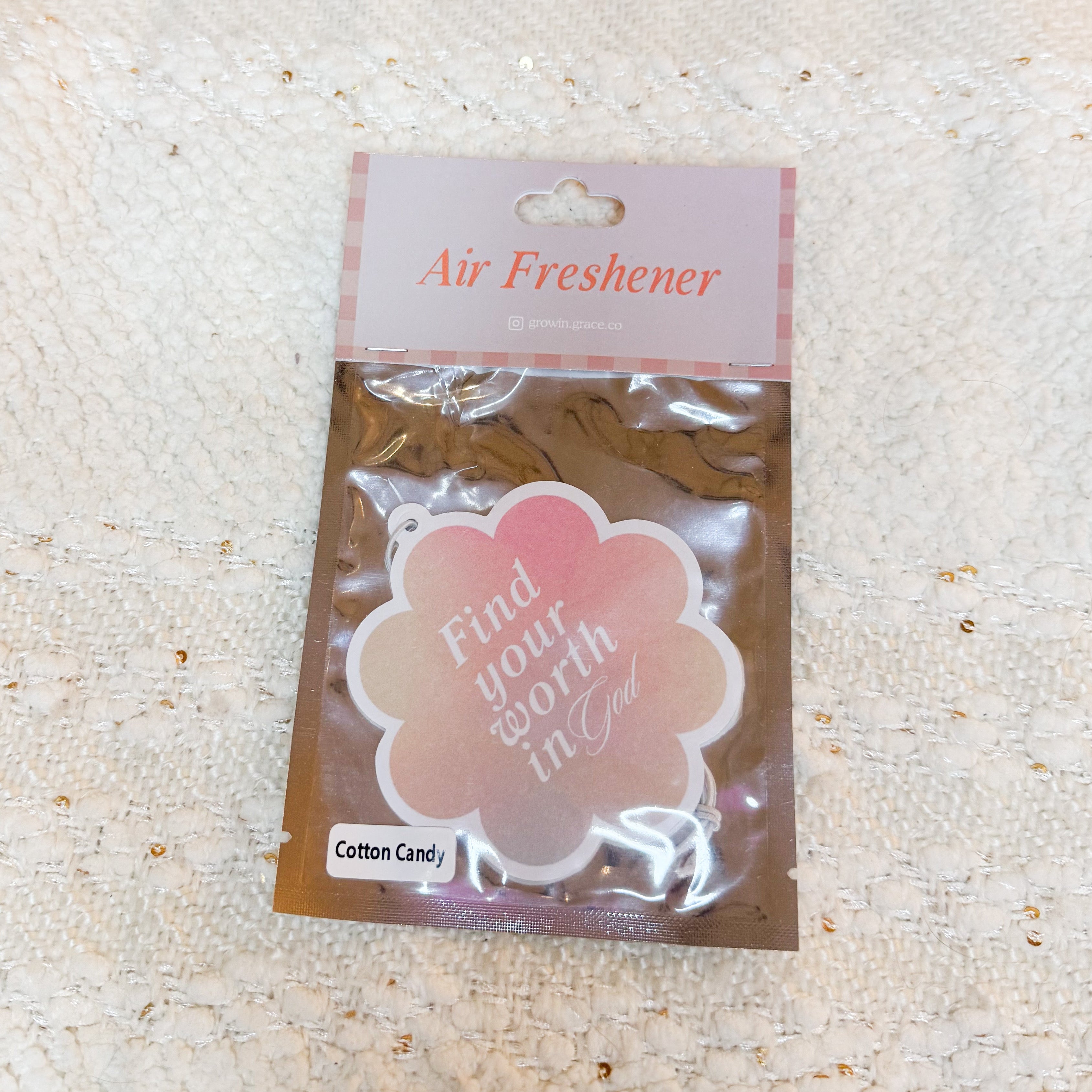 'Find Your Worth in God' Car Air Freshener
