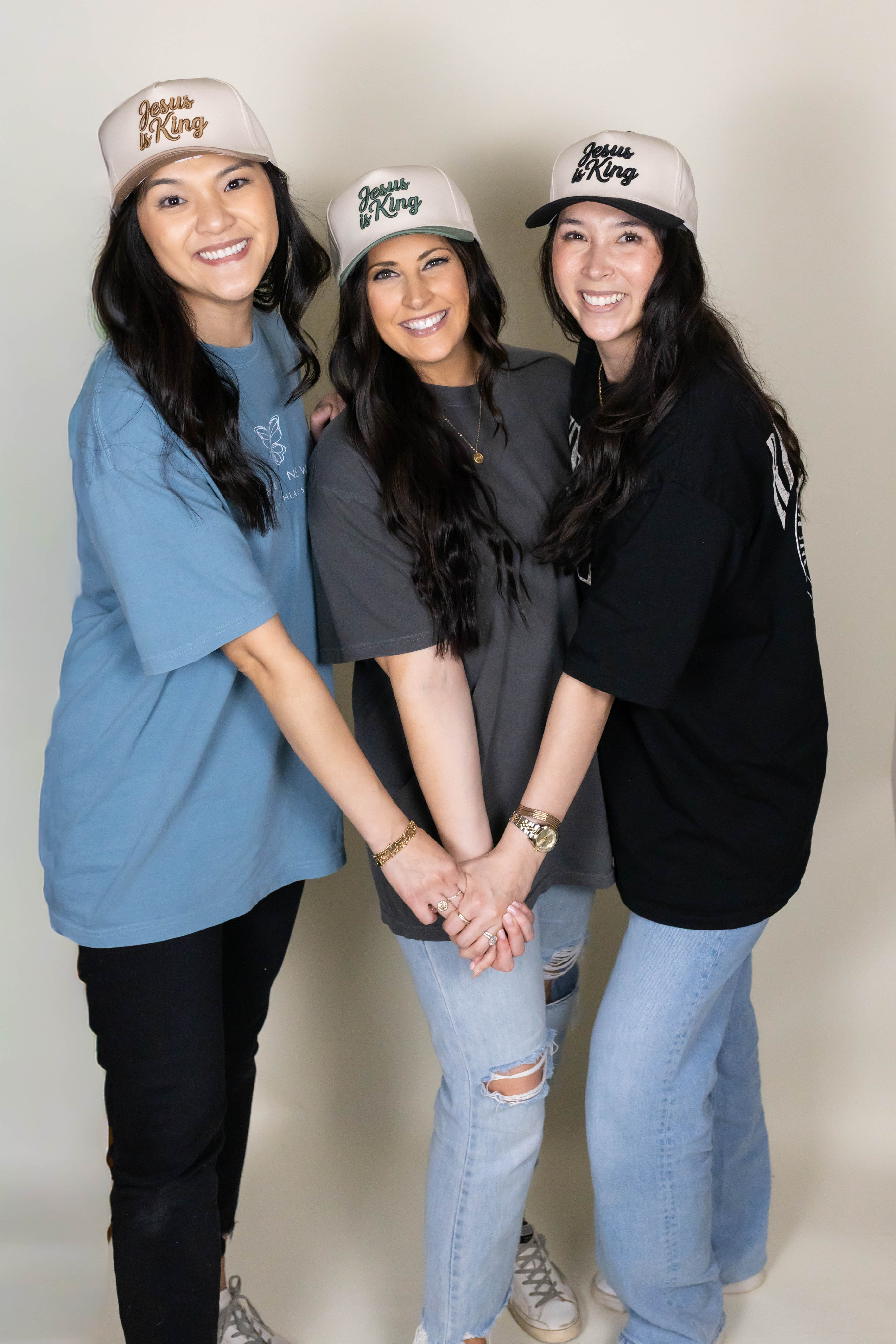 Jesus is King Hat - Dark Green