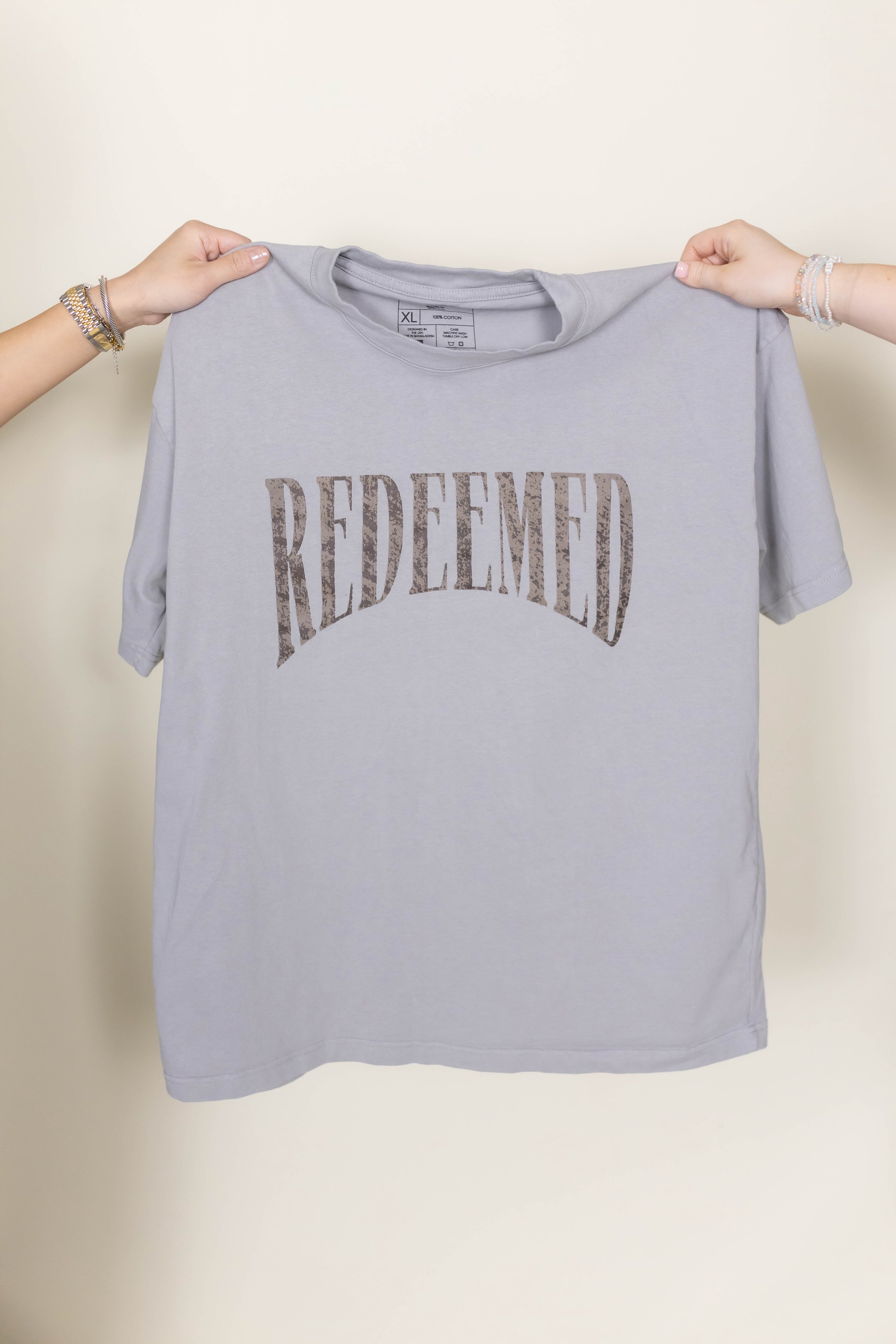 Redeemed Tshirt - Stone