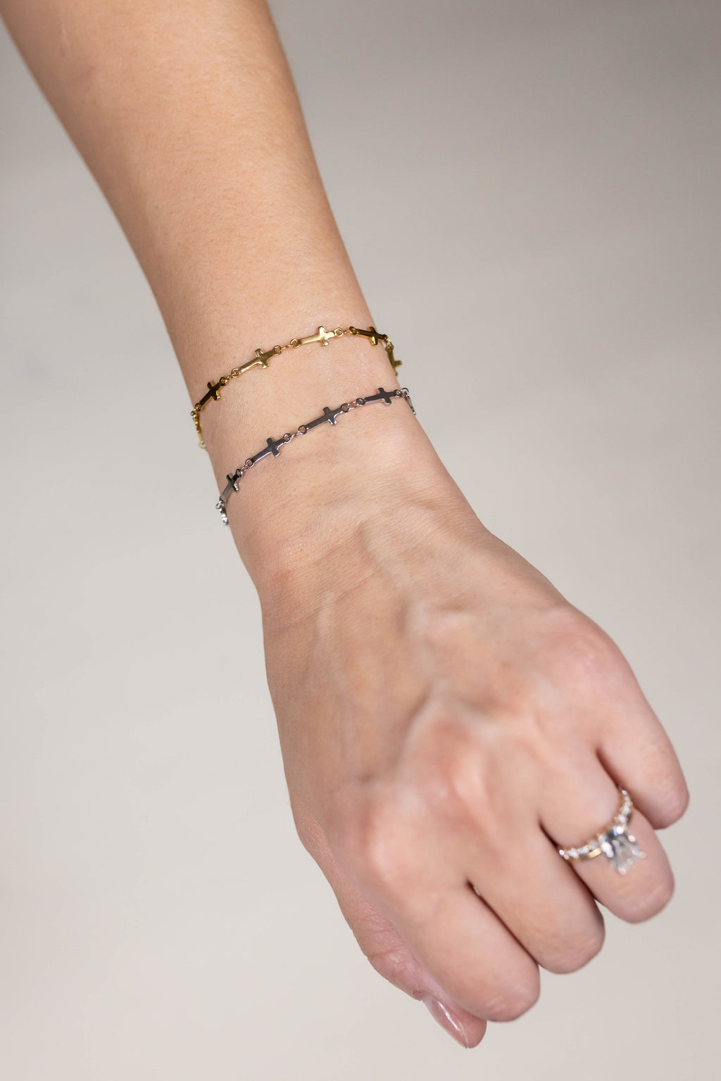 Cross Bracelet - Silver