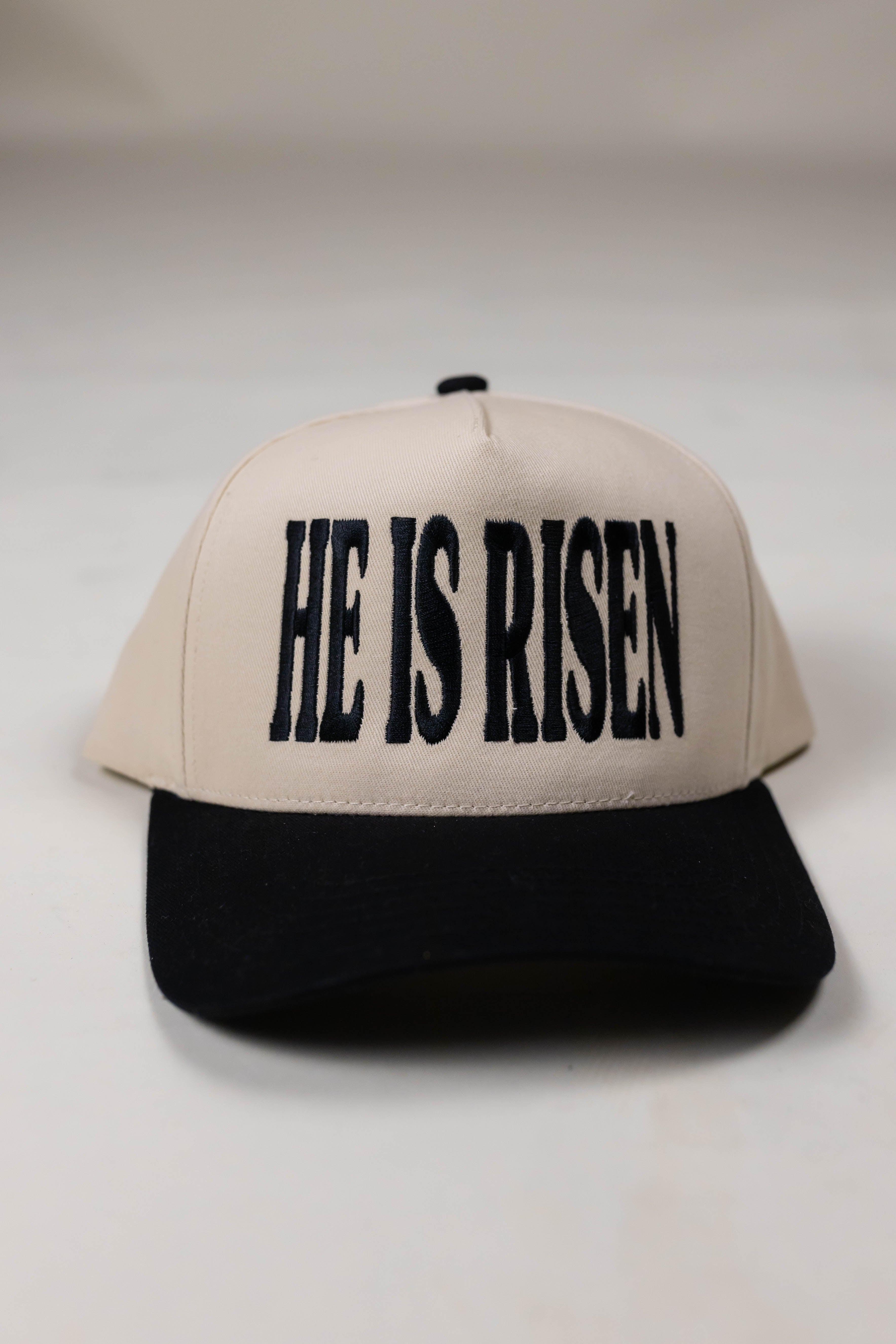 He Is Risen Hat - Black