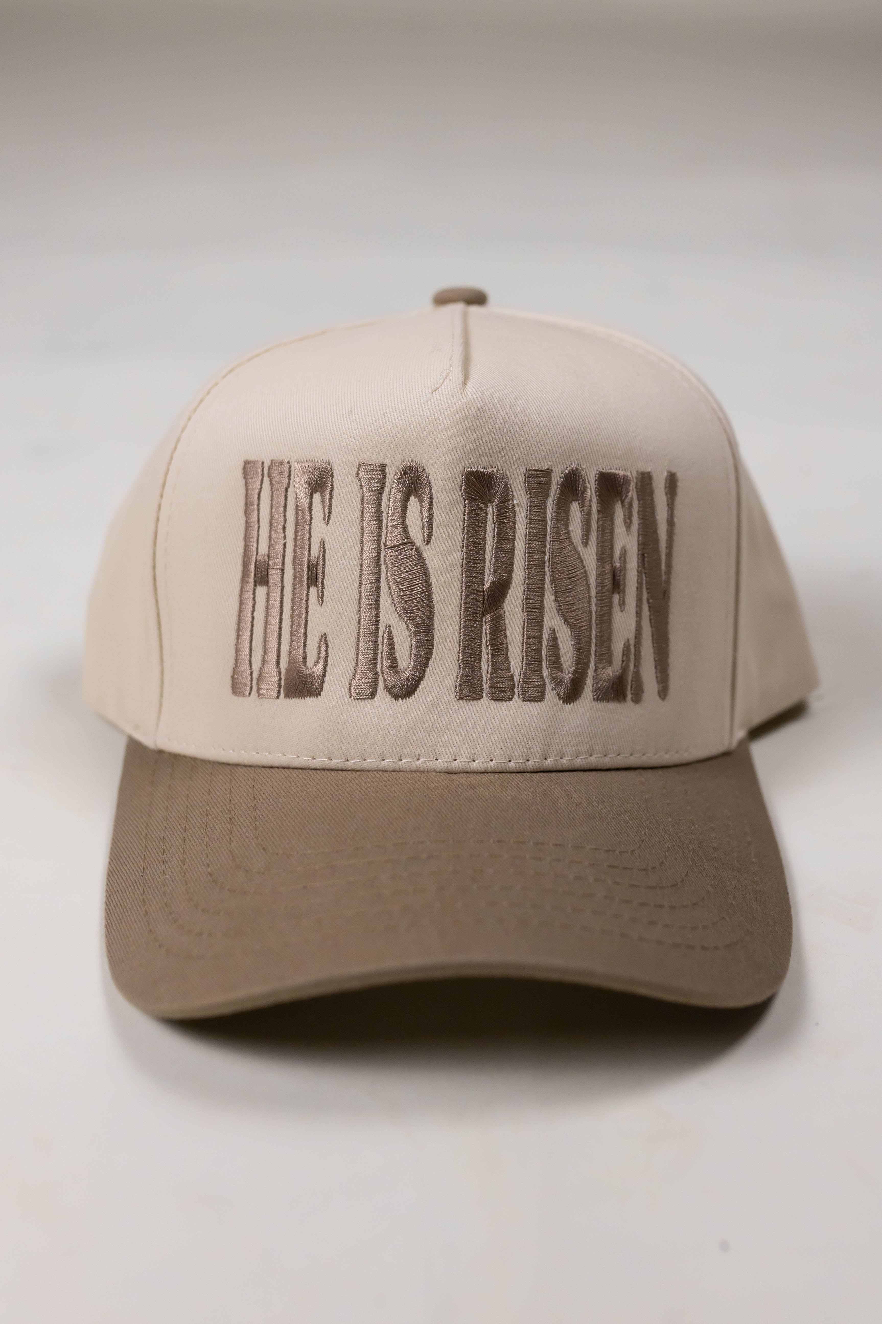 He Is Risen Hat - Beige