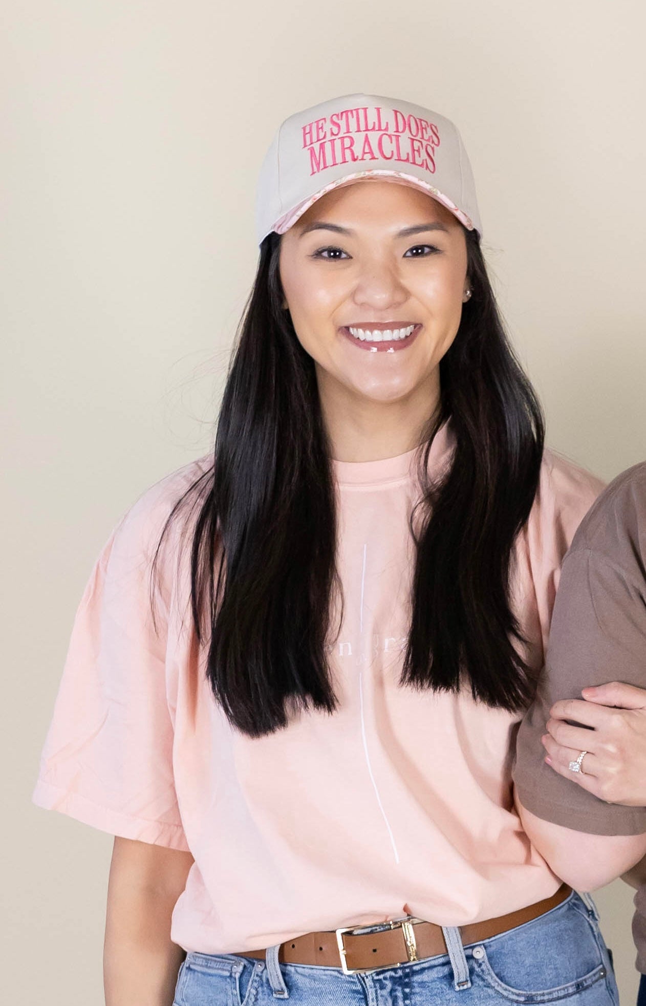 He Still Does Miracles Hat - Pink Floral