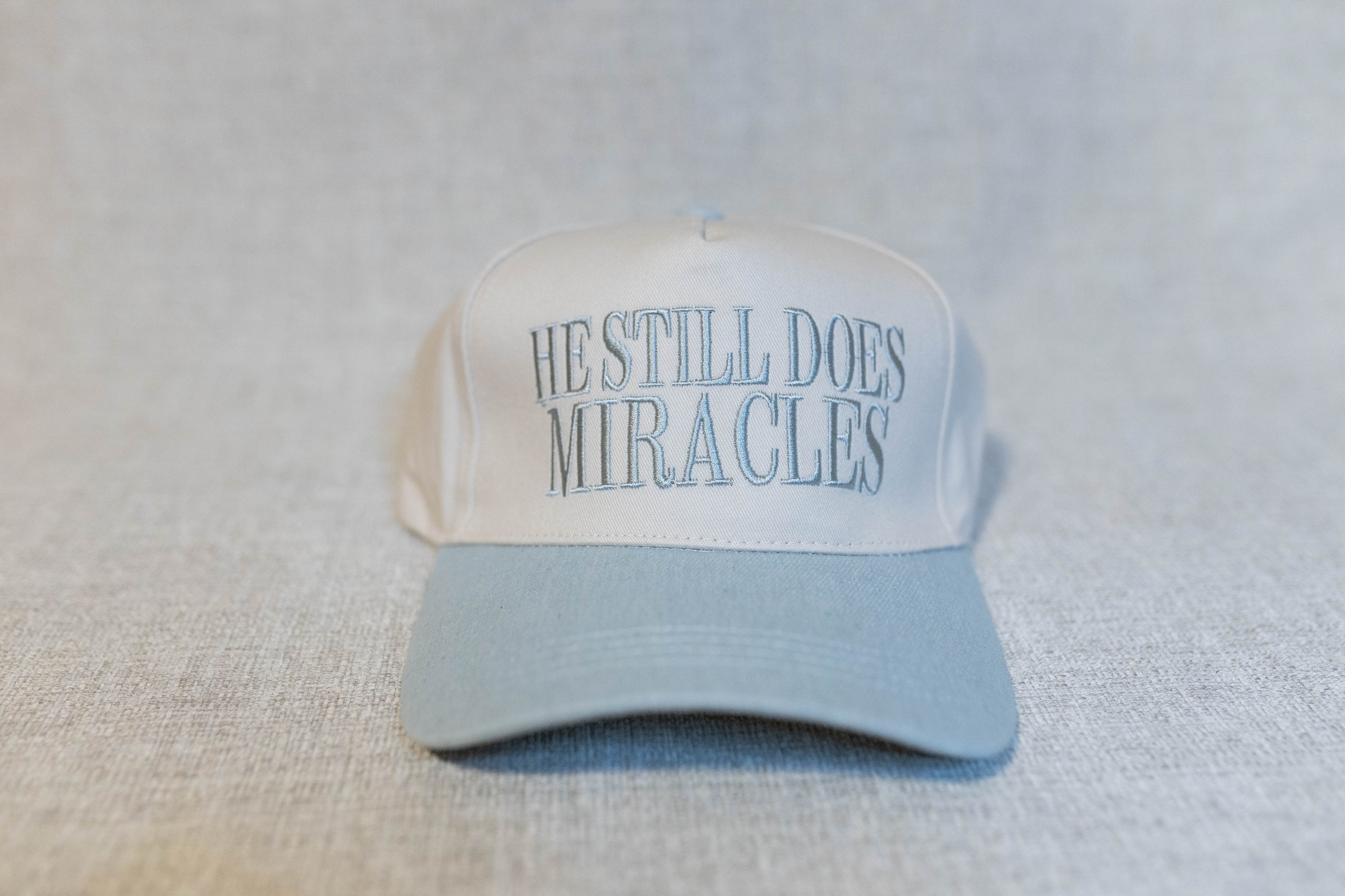 He Still Does Miracles Hat - Denim