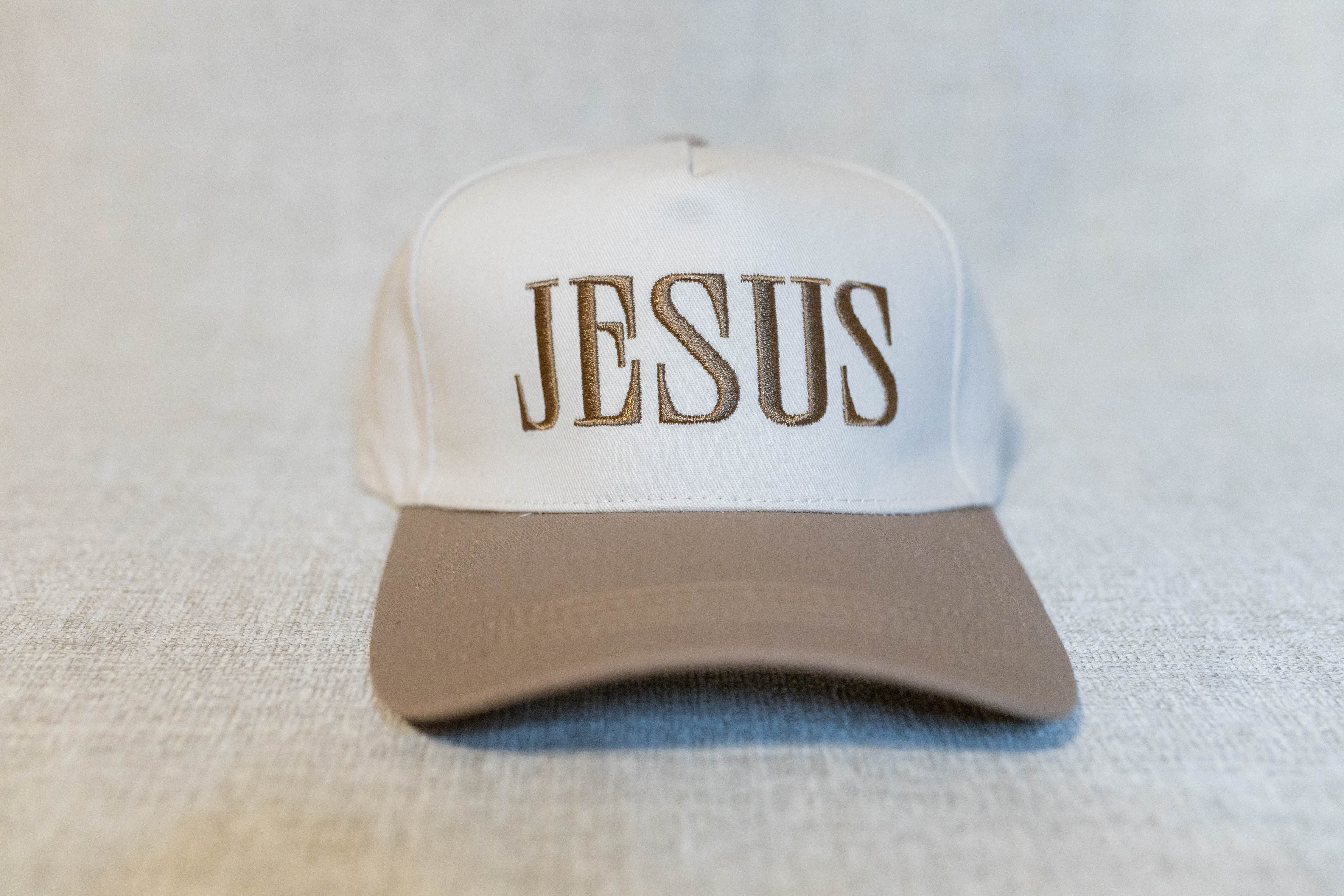 JESUS Hat - Ash Mocha