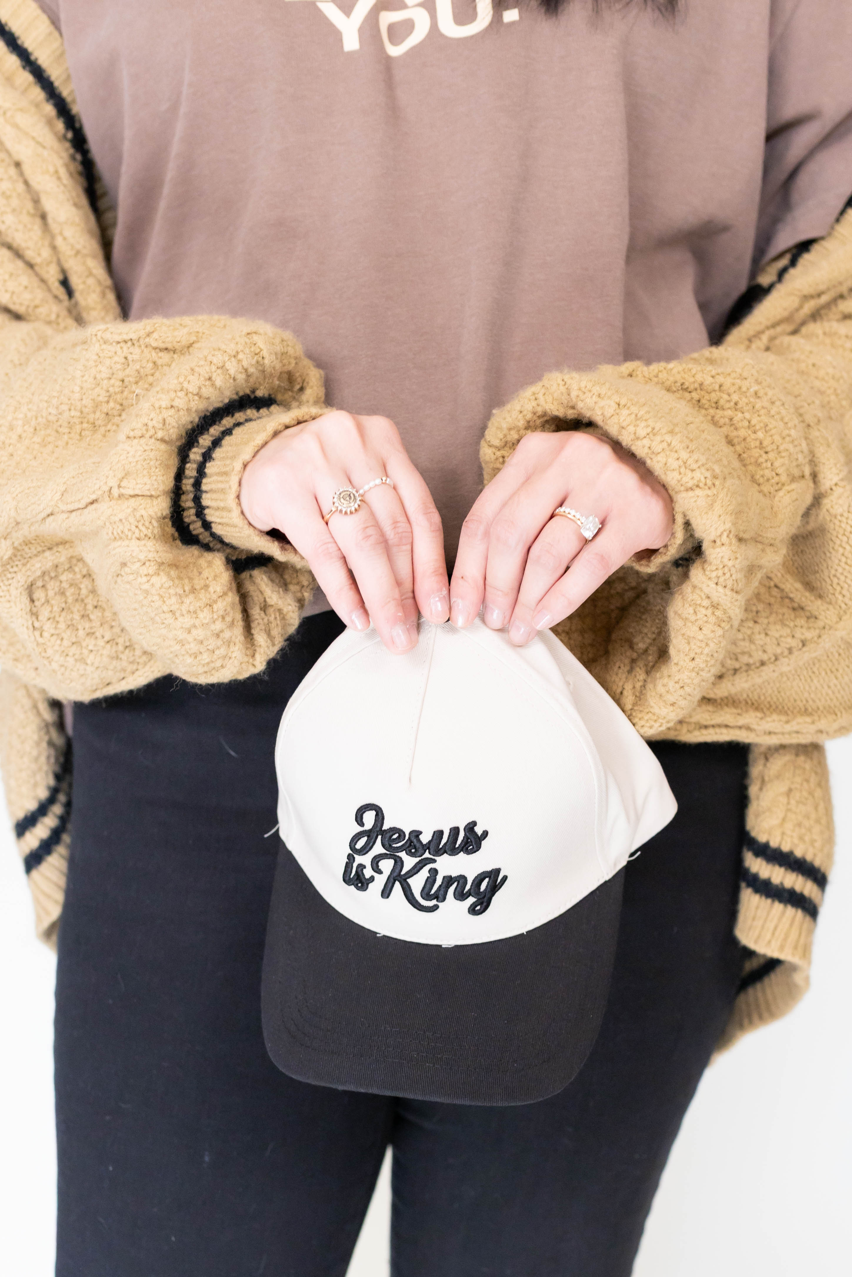 Jesus is King Hat - Black